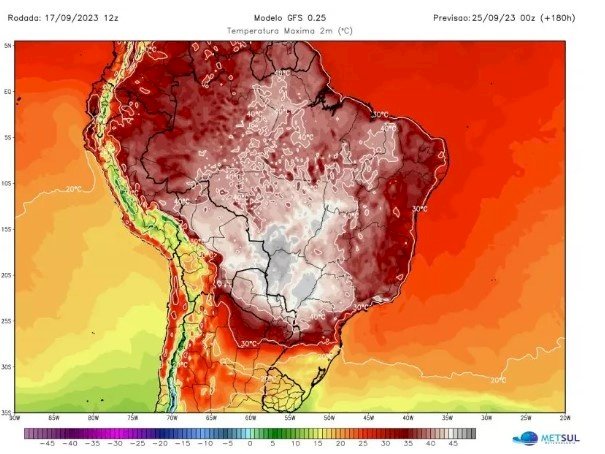 Alerta laranja: onda de calor escaldante pode provocar tempestades com queda de granizo em SC