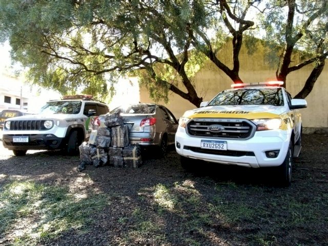 Casal que transportava 150kg de maconha é preso