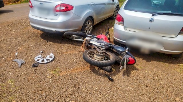 Motociclista sofre ferimentos em acidente na rodovia Leolino João Baldissera