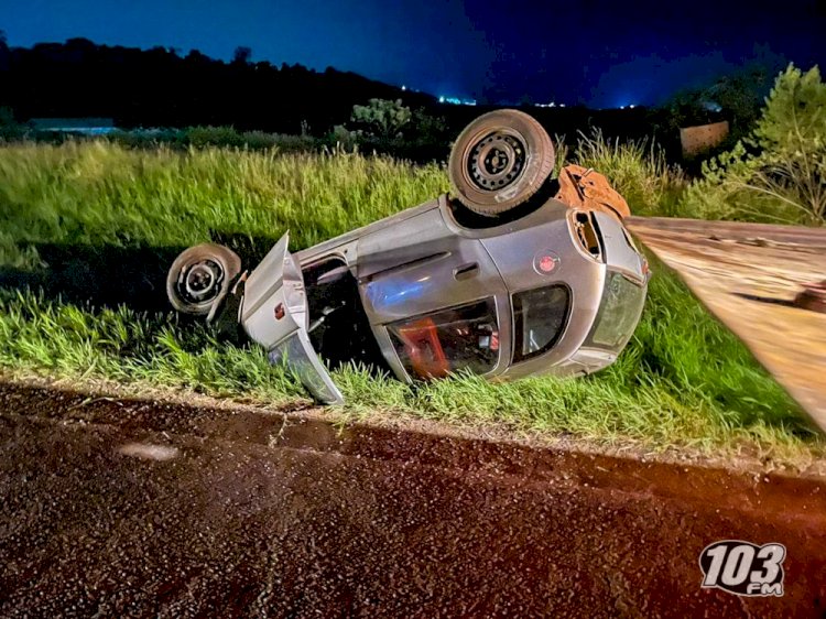 Condutor com vários registros de embriaguez ao volante capota veículo na BR-163