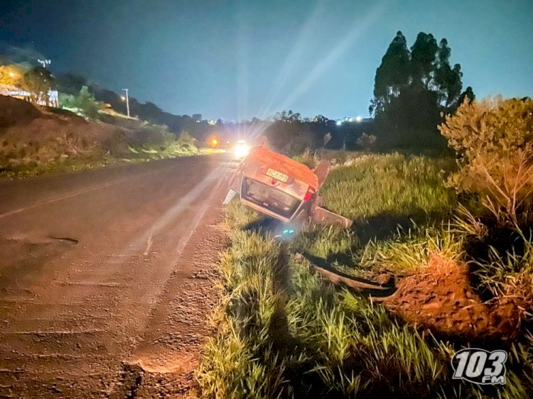 Condutor com vários registros de embriaguez ao volante capota veículo na BR-163