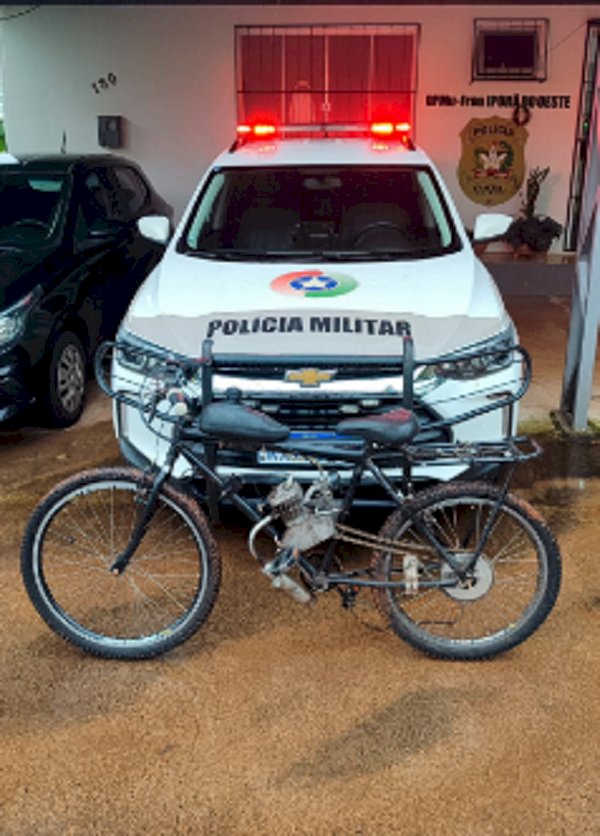 Menor de 16 anos é apreendido por furto de bicicleta em Iporã do Oeste