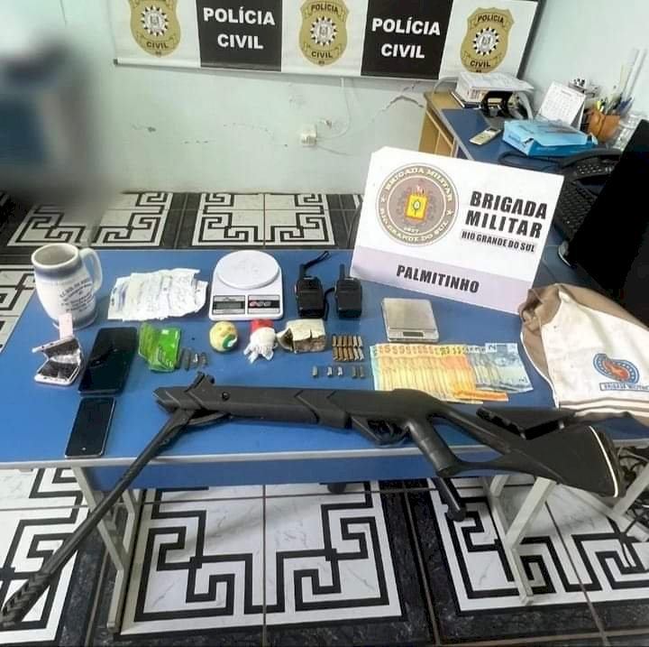 Homem é preso por tráfico de drogas e posse irregular de munições