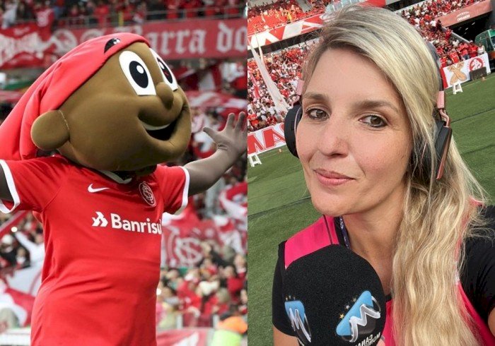 Repórter denuncia mascote do Inter por importunação sexual durante Gre-Nal