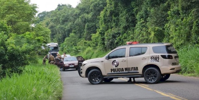 Criminoso morre em confronto com a PM na SC-283, entre Chapecó e Arvoredo