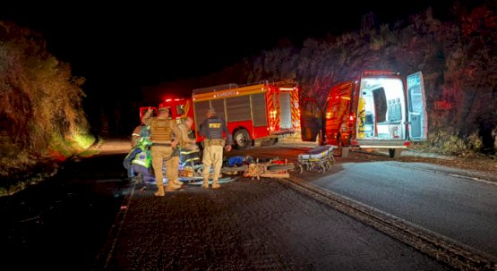 Homem morre durante violenta colisão de motocicletas no Oeste de SC