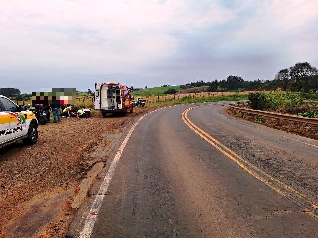 Acidente de trânsito deixa jovem ferida em Iporã do Oeste