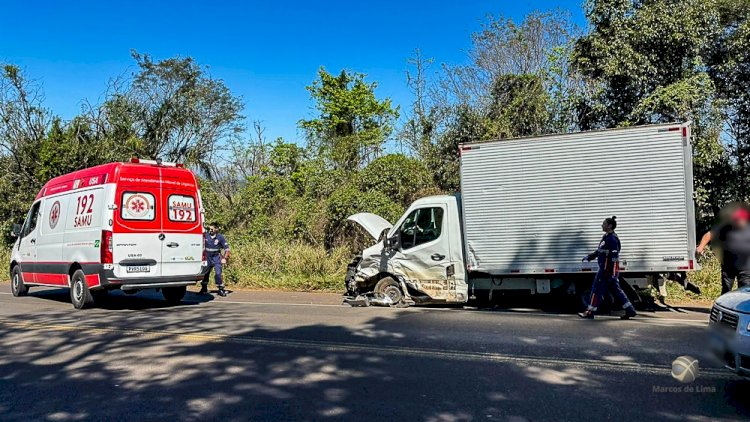 Duplo acidente é registrado na BR-282 em São Miguel do Oeste