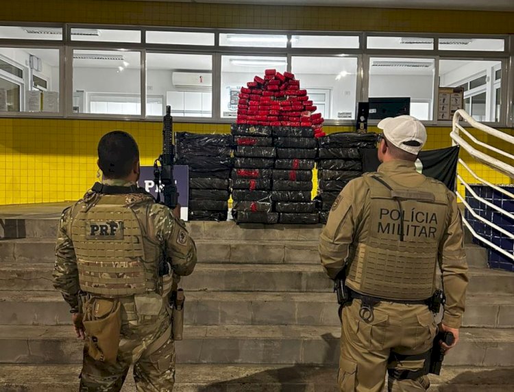 Polícia divulga imagens de perseguição a carro com meia tonelada de droga no Oeste