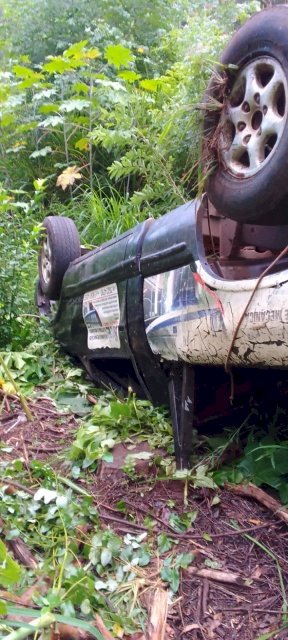 Bombeiros atendem capotamento em rodovia de São Miguel do Oeste