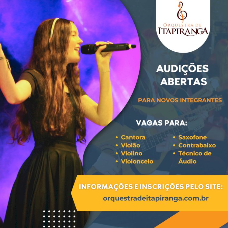 Orquestra de Itapiranga abre audições para novos integrantes